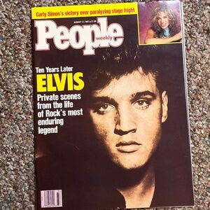 Vintage 1987 People Magazine: Elvis Presley 10 Years Later